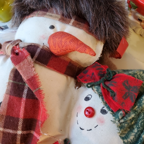 Snowman Christmas Decoration, handmade, signed on back, 1999 - Picture 8 of 9